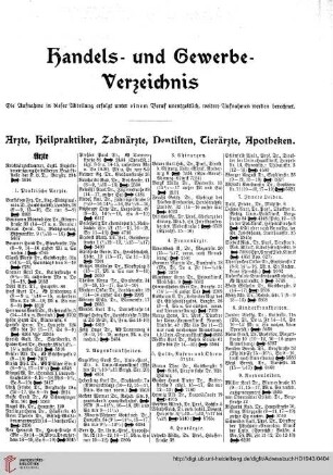 Handels- und Gewerbeverzeichnis