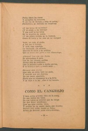 Como el cangrejo