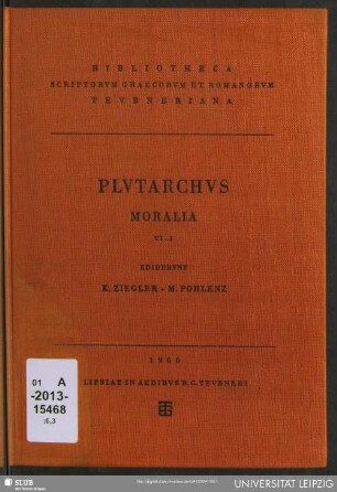 6,3: Plutarchi Moralia