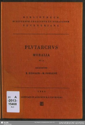 6,3: Plutarchi Moralia