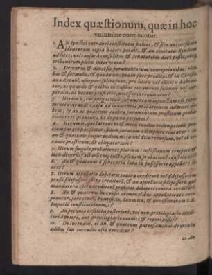 Index quaestionum