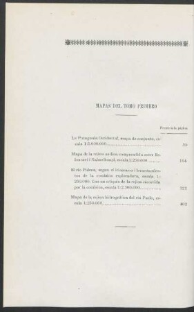 Mapas del tomo primero