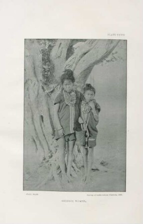 Plate XXVII. Chinbok women