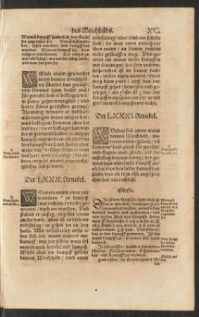 Der LXXXI. Artickel. - Der XC. Artickel.