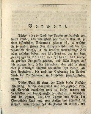 Pausanias des Periëgeten Beschreibung von Griechenland, 4