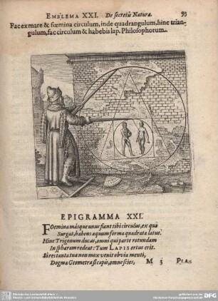 Emblema XXI. De secretis Naturae.