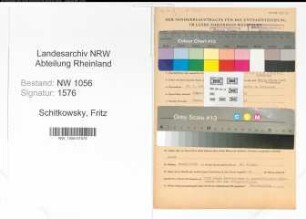 Entnazifizierung Fritz Schitkowsky , geb. 30.01.1903 (Angestellter)