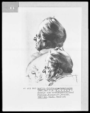 Studie zum Krönungsbild (Graf Pückler)
