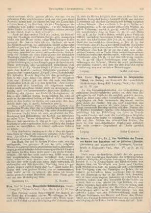 255-256 [Rezension] Blau, Ludw., Masoretische Untersuchungen