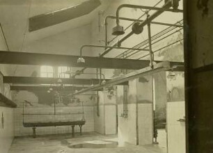 Oelsnitz/Erzgebirge. Gewerkschaft Deutschland. Brauseraum im Friedensbad
