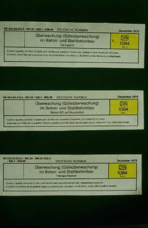 Güteüberwachung Betonbau