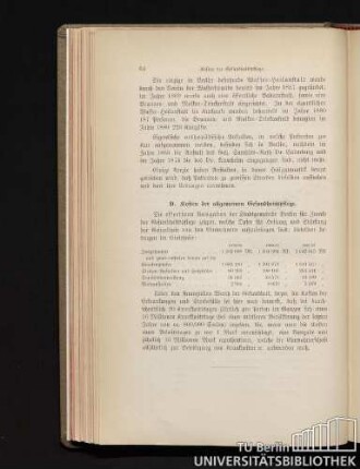 D. Kosten der allgemeinen Gesundheitspflege.