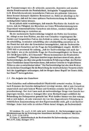 2.3. Die Aufgabe des Gutachters