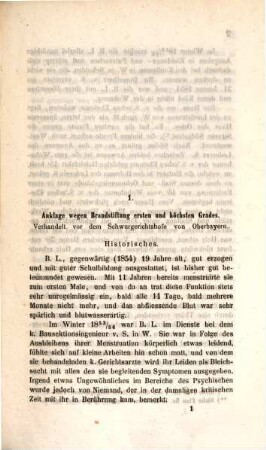 Aus dem Gerichtssaale : Separatabdruck aus A. Henke's Zeitschrift für die Staatsarzneikunde. Mit zwei lithographirten Tafeln. 3