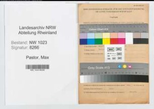 Entnazifizierung Max Pastor , geb. 23.05.1894 (Angestellter)