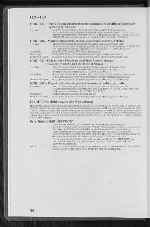 II.4 Hilfseinrichtungen der Forschung