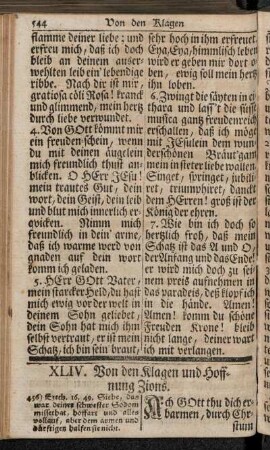 XLIV. Von den Klagen und Hoffnung Zions.