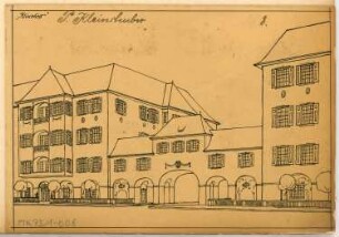 Torbau, Berlin-Steglitz Monatskonkurrenz Oktober 1908: Perspektivische Ansicht
