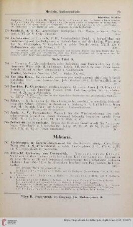 Militaria (Nr. 787 - 835)