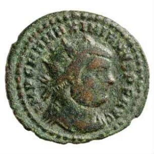 Münze, Follis (Follaro), 286 - 305 n. Chr.