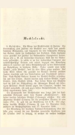 Wechselrecht.