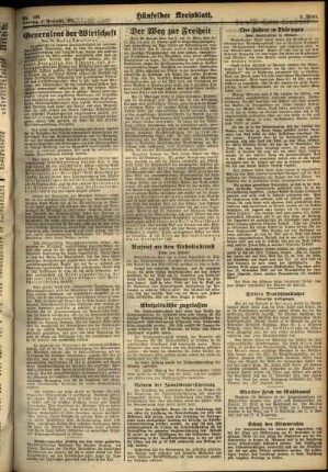 Zweite Ausgabe vom Samstag, den 04. November 1933.