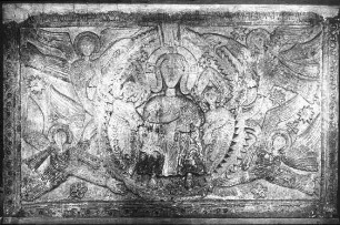 Cividale del Friuli, Ratchis-Altar, vordere Langseite: Christus in der Mandorla, heute Museo Christiano