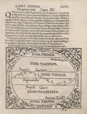 De quin[..] zonis Caput IIII.
