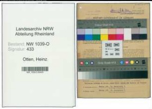 Entnazifizierung Heinz Otten , geb. 12.08.1896 (Bankleiter)