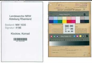 Entnazifizierung Konrad Klockow , geb. 27.11.1896 (Kesselmeister)