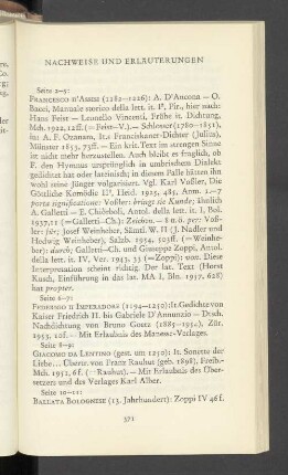 Nachweise und Erläuterungen