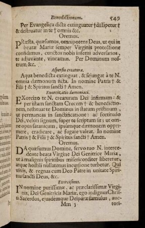 549-575, Exorcismus
