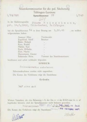 Heinzelmann, Johann
