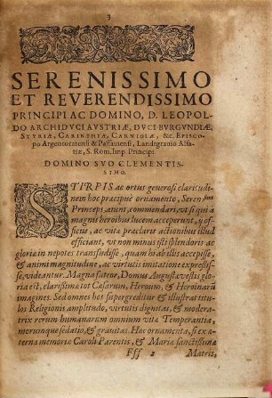 SS. Leandri Fvlgentii Isidori Præstantivm Hispaniæ Pontificvm Fratrvm, Et S. Florentinæ Sororis, Natales Item S. Leandri Regvla Et Institvtio Virginvm