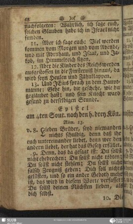 [Am vierten Sonntage nach den heiligen drey Königen]