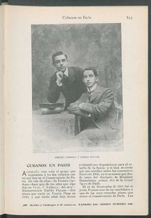 Fermín Cardona y Emilio Puyans. [Retrato]