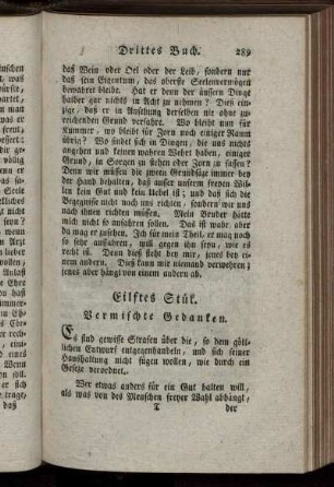 Eilftes Stük. Vermischte Gedanken