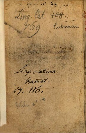 Grammatices latinae exercitium novum