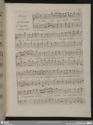 6.e Cantate: Diane et Endimion