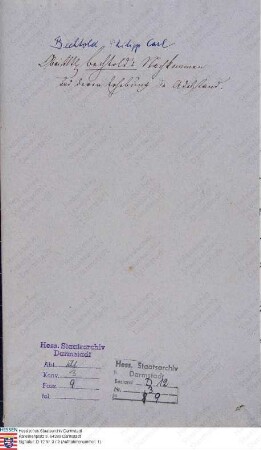 Bechtold, Philipp Carl, Hauptmann, Inspektionsadjutant, Obristleutnant
