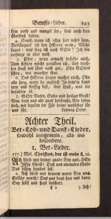 Bet-Lieder.