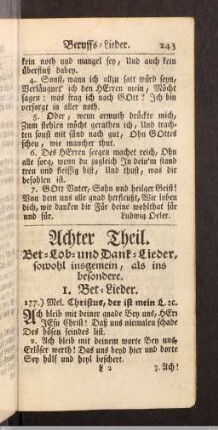 Bet-Lieder.