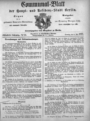 1877,18: No. 18, 6. Mai 1877