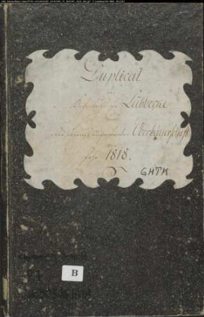 Kirchenbuchduplikat der evangelischen Gemeinde Lübbecke, Kreis Lübbecke (GHTK 1818) (Gemeinde: Evangelische Gemeinde Lübbecke)