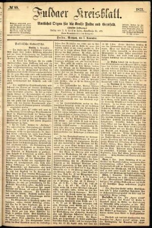 Ausgabe vom Mittwoch, den 05. November 1873.