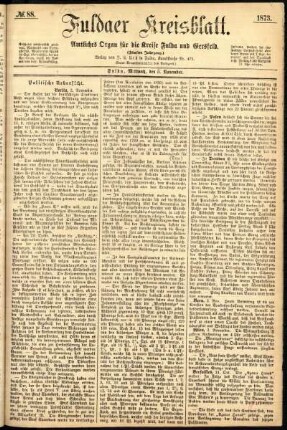 Ausgabe vom Mittwoch, den 05. November 1873.