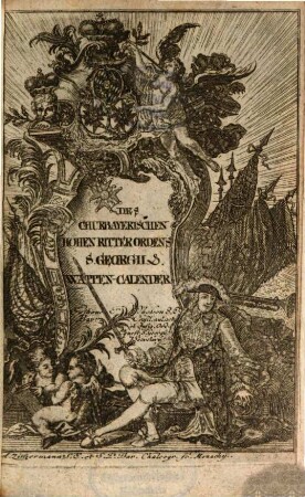 Des Churbaierischen Hohen Ritter-Ordens St. Georgii Wappen-Kalender. 1787