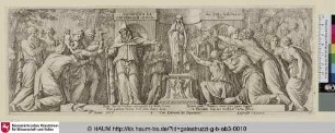 [Die Bevölkerung opfert der Göttin Leto]