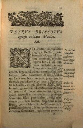 Apologetica disceptatio, qua docetur per quae loca sanquis mitti debeat in viscerum inflammationibus