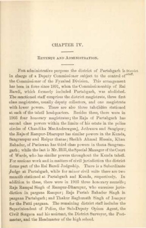 Chapter IV. Revenue and administration